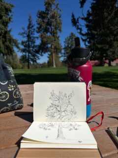 Getting to know a tree.
A ponderosa in Juniper Park, Bend OR.
Yelling dog sticker from @dutchdogstudio 💝