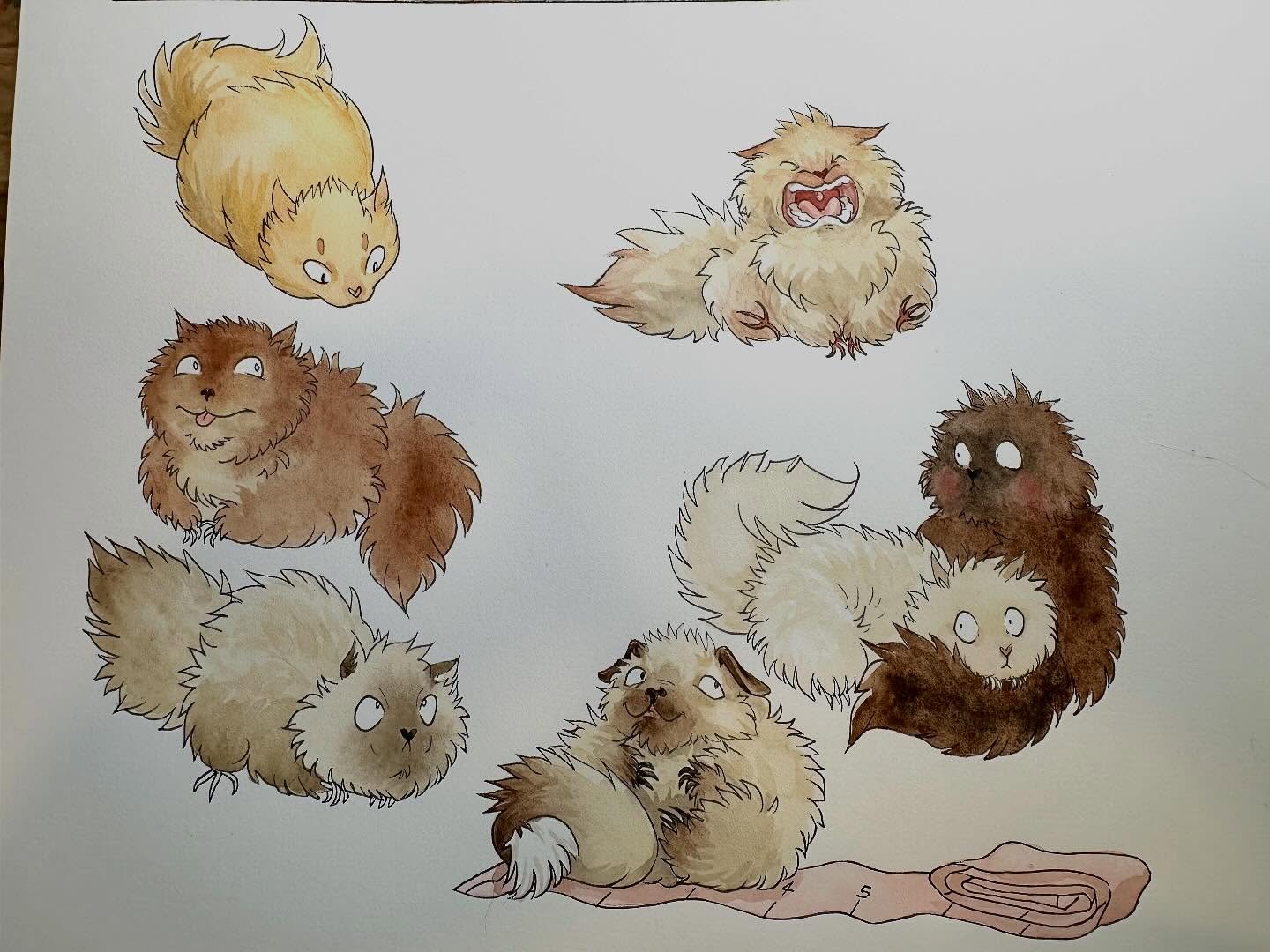 Tag yourself as a Fluffernutterkin.
I cycle through all of these on any given day.

From Valdelluna page 10. CSA members get full WIP updates every week! Link in bio. 💝